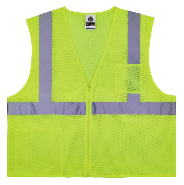GloWear 8256Z Class 2 Self-Extinguishing Hi-Vis Safety Vest | 8256 from GME Supply