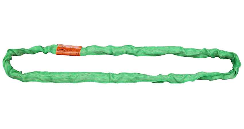 Vertical WLL 5,300 Lbs Lift-It Mfg 3 feet Length Green Endless Polyester Round Sling Heavy Duty