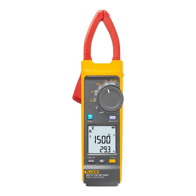 Fluke 393 FC Cat III 1500 V True-rms Solar Clamp Meter from GME Supply