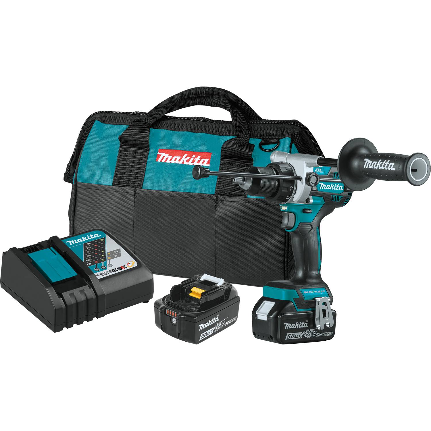 Makita 18V LXT Brushless Cordless 1/2 Inch Hammer Driver-Drill Kit from GME Supply