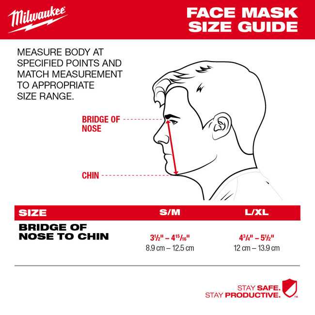 Milwaukee 3-Layer Performance Face Mask - GME Supply