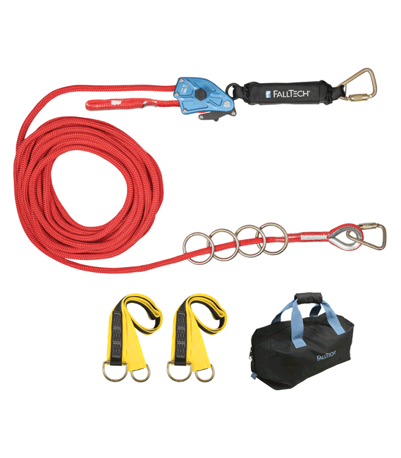 FallTech Horizontal Lifeline Kit (4 Person) from GME Supply