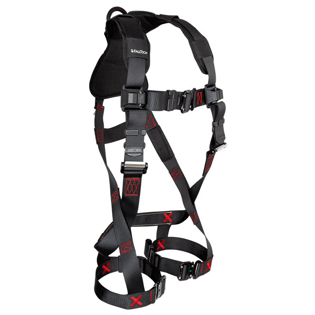 FallTech FT-Iron 1 D-Ring Harness with Shoulder Padding and Quick-Connect Legs from GME Supply