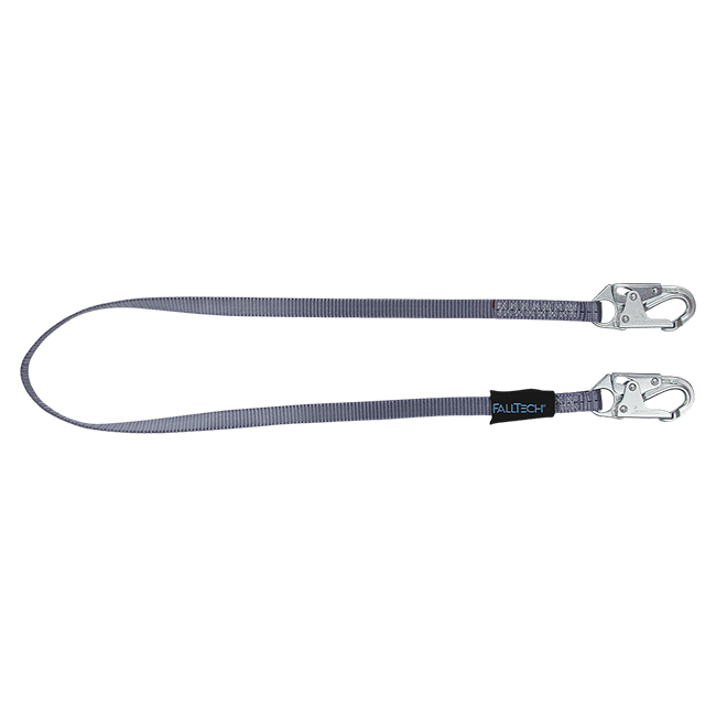 FallTech 6 Foot Web Restraint Lanyard with Steel Snap Hooks from GME Supply