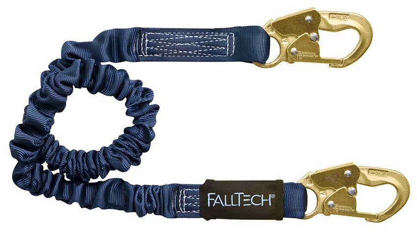 FallTech ElasTech Adjustable Dual Snap Hook Lanyard from GME Supply