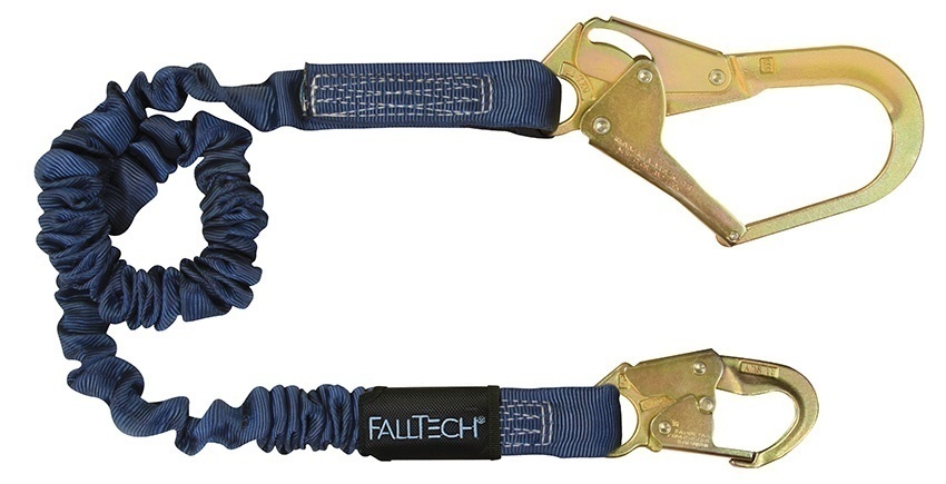 FallTech ElasTech Adjustable Rebar Hook and Snap Hook Lanyard from GME Supply