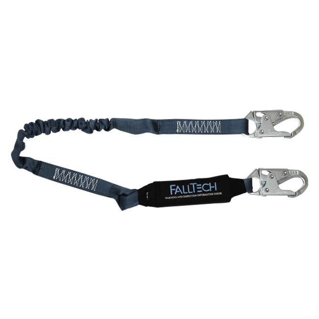 FallTech ViewPack Elastic Energy Absorbing Lanyard with Steel Snap Hooks from GME Supply