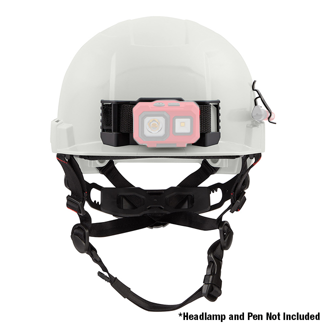 Milwaukee Front Brim Safety Helmet with BOLT Accessory Clips from GME Supply