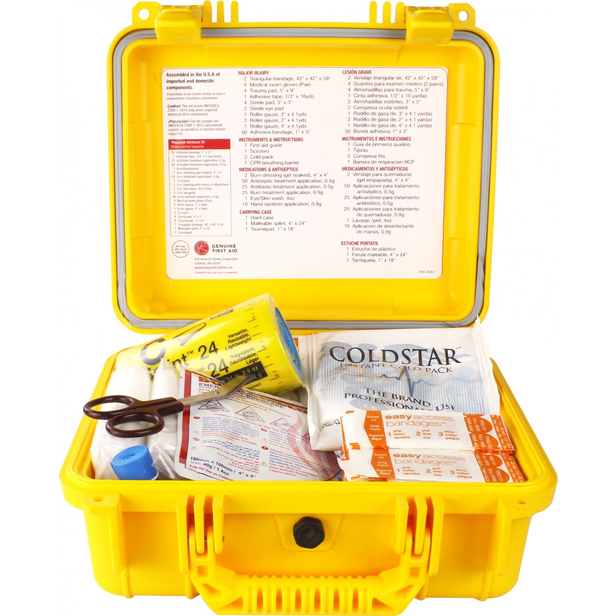 Genuine First Aid 50 Person ANSI Class B Type IV Waterproof