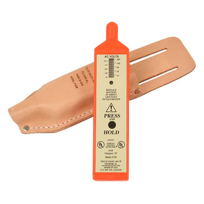 Telco Foreign Voltage Detector with Cap Pouch