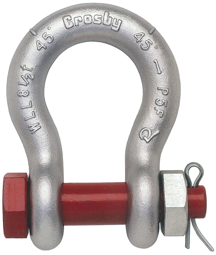 Crosby Galvanized Bolt Type Shackles from GME Supply