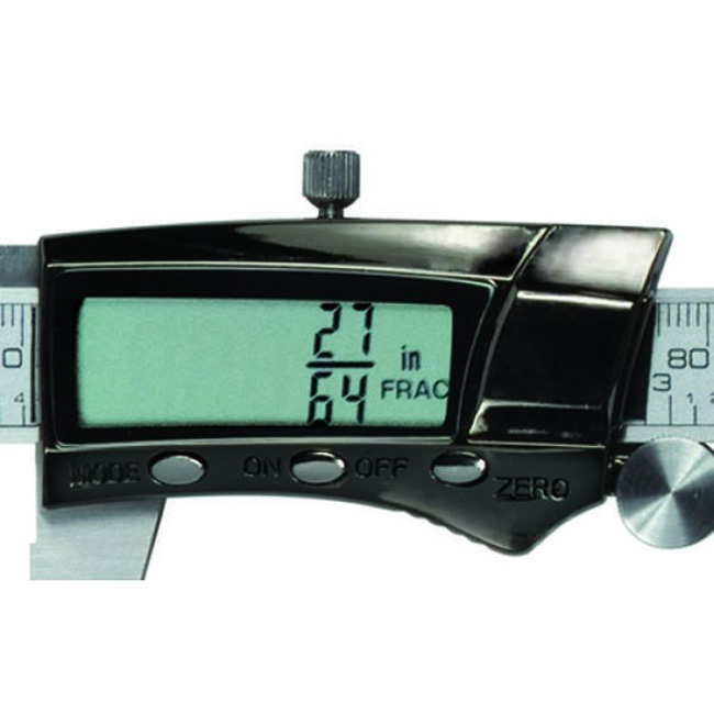 General Tools Digital Fractional Caliper with Extra-Large LCD Screen from GME Supply