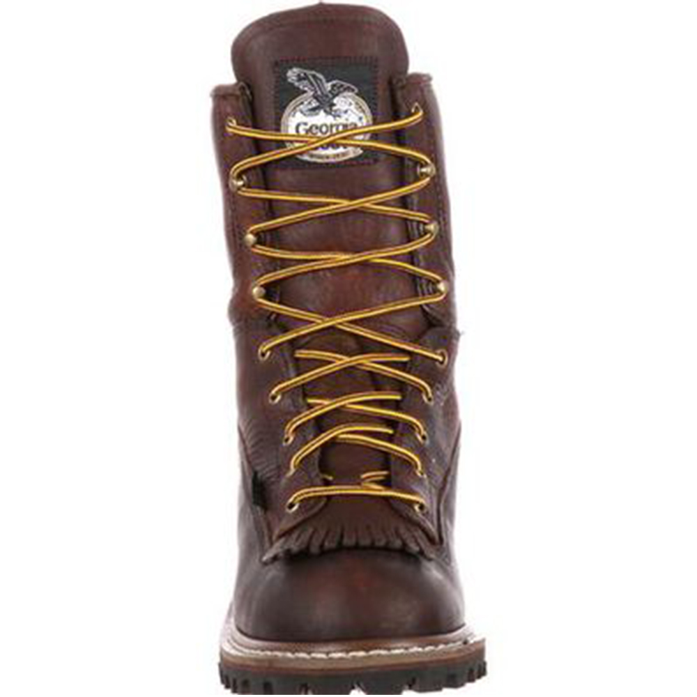 Scarpe Da Lavoro Georgia Giant G83 - Pelle Pieno Fiore Marrone, Puntera In Acciaio, Taglia 15W US