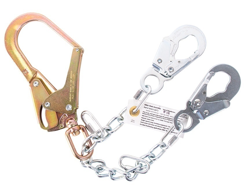Guardian Rebar Chain Assembly Swivel Steel Snap Hooks from GME Supply