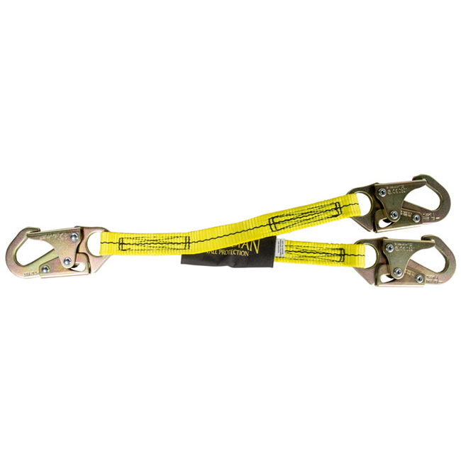 Guardian Fall Protection Rebar Positioning Device Web 22'' Non-Swivel Steel Snap Hooks from GME Supply