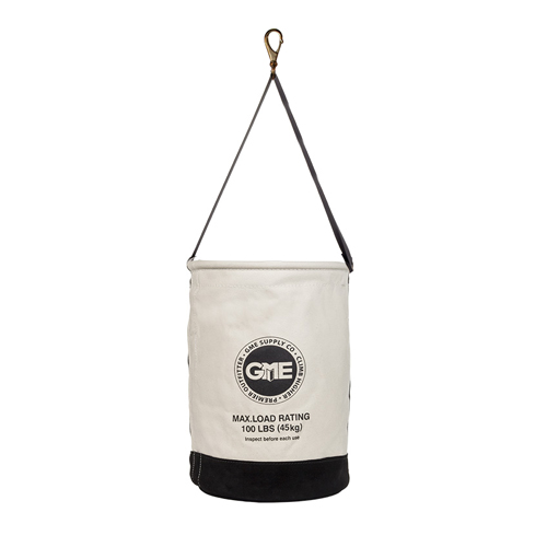 GME Supply 100 lb Leather Bottom Canvas Bucket