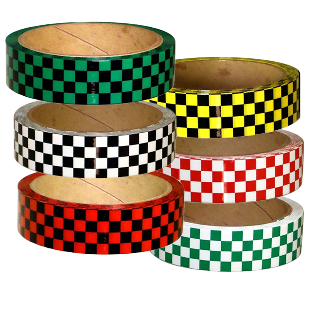 Tape Checkerboard Vinyl Marking Tape 1 Inch x 18 Yards