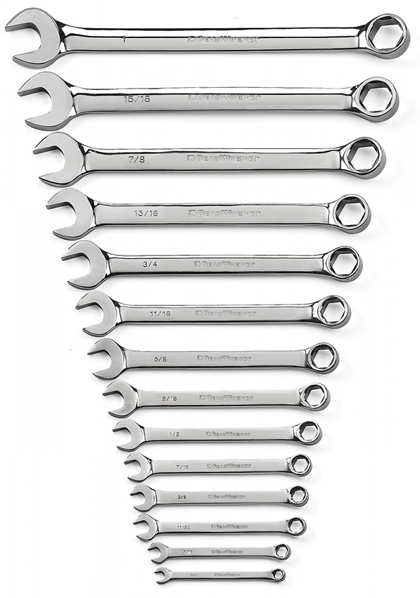 GearWrench 4 Piece 12 Point QuadBox Reversible Ratcheting Metric Wrench Set from GME Supply