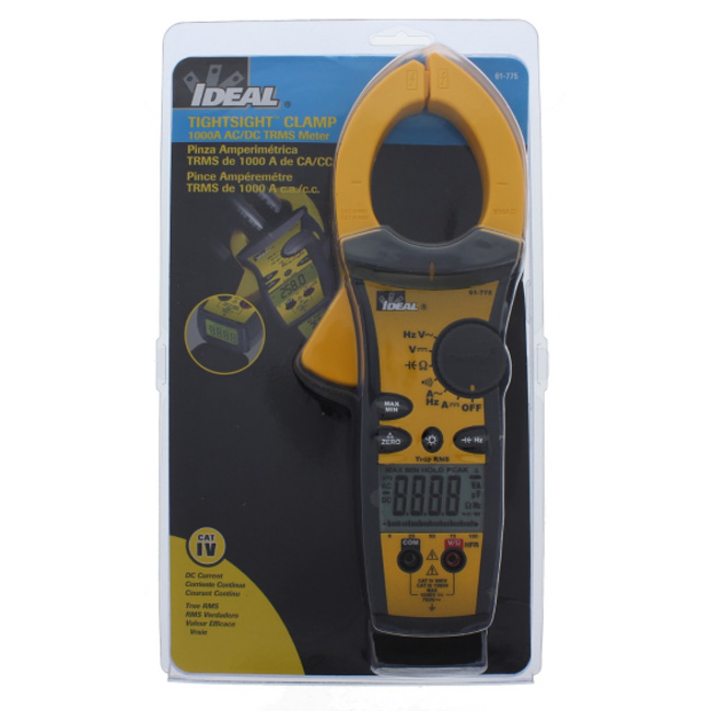 Ideal Industries 1000A AC/DC TRMS TightSight Clamp Meter from GME Supply