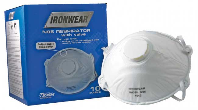 Disposable N95 Niosh Respirator with Exhalation Valve Face Mask- [Case] from GME Supply