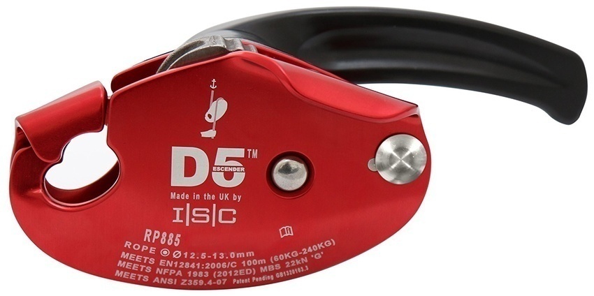 The ISC D5 Work Rescue Descender has been designed for use on 1/2 inch rope. from GME Supply