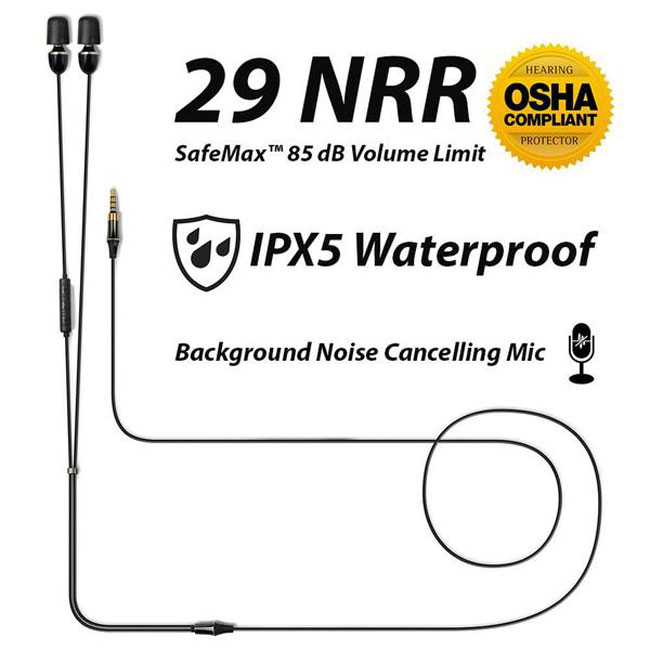 ISOtunes WIRED Earbuds - Inline Microphone from GME Supply
