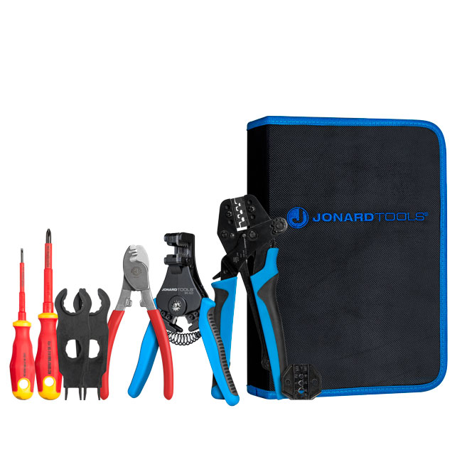 Jonard Solar Panel MC3 & MC4 Crimping with Insulated Screwdrivers Tool Kit from GME Supply