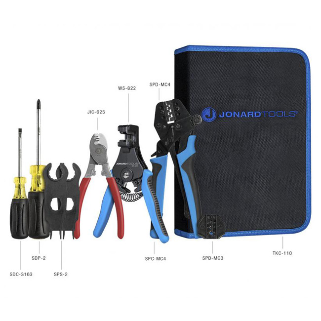 Jonard Solar Panel MC3 & MC4 Crimping Tool Kit from GME Supply