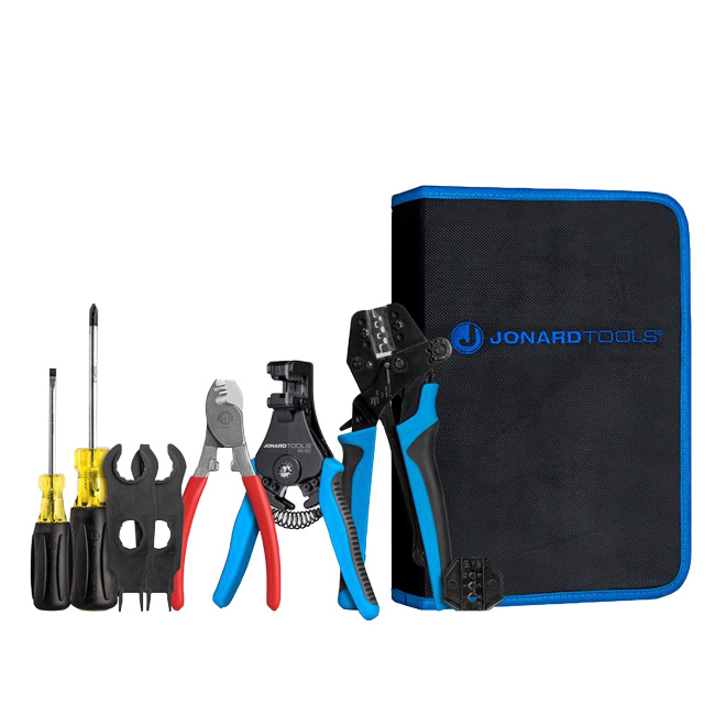 Jonard Solar Panel MC3 & MC4 Crimping Tool Kit from GME Supply