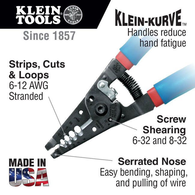 Klein Tools Klein-Kurve Wire Stripper/Cutter from GME Supply