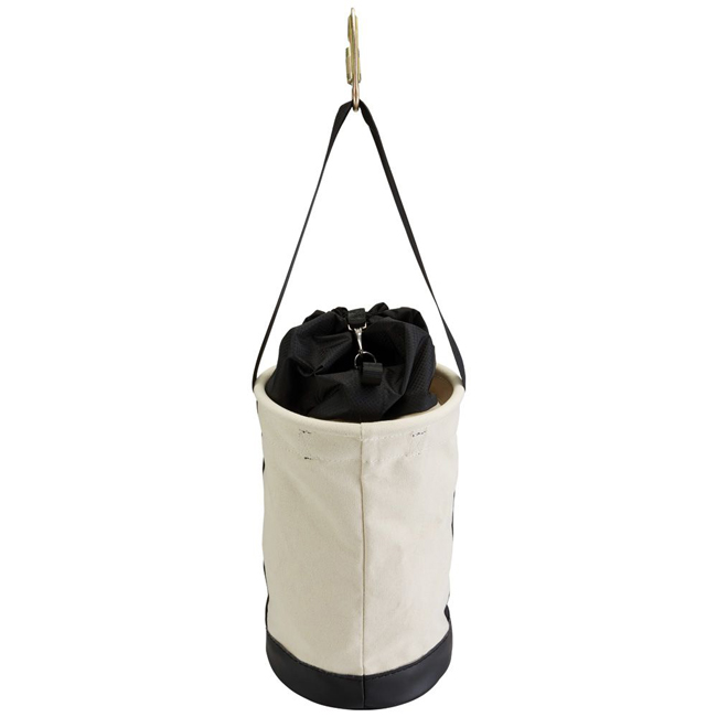 Klein Tools 17 Inch Canvas Bucket with Drawstring Closure