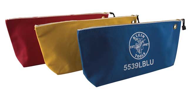 Klein Tools Large Canvas Zipper Bag (3 Pack) from GME Supply