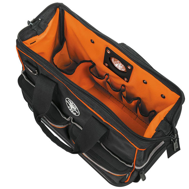 Klein Tools 55431 Tradesman Pro Organizer Lighted Tool Bag from GME Supply