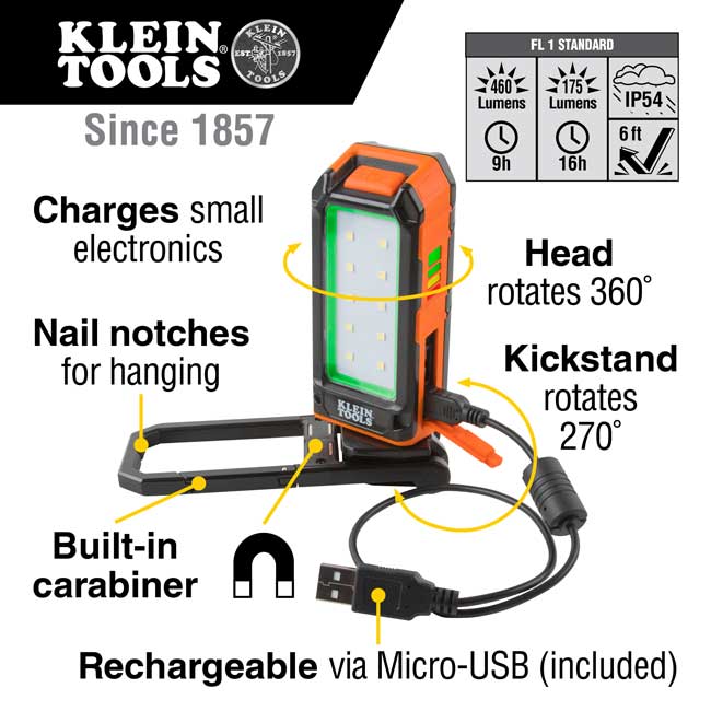 Klein Tools Rechargeable Personal Work Light from GME Supply