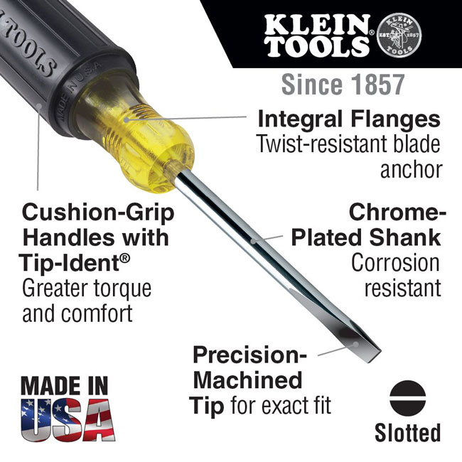 Klein Tools 3/8Inch Keystone Tip Screwdriver from GME Supply