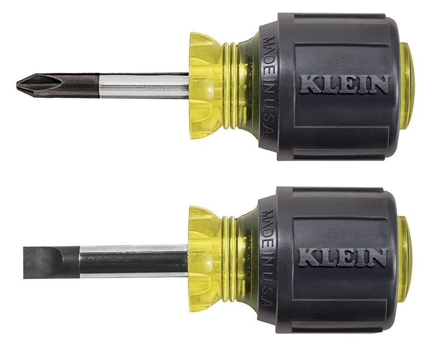 Klein Tools 2 Piece Stubby Screwdriver Set from GME Supply