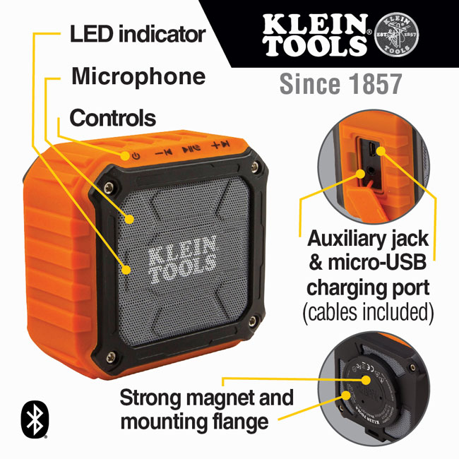 Klein Tools Wireless Jobsite Speaker from GME Supply