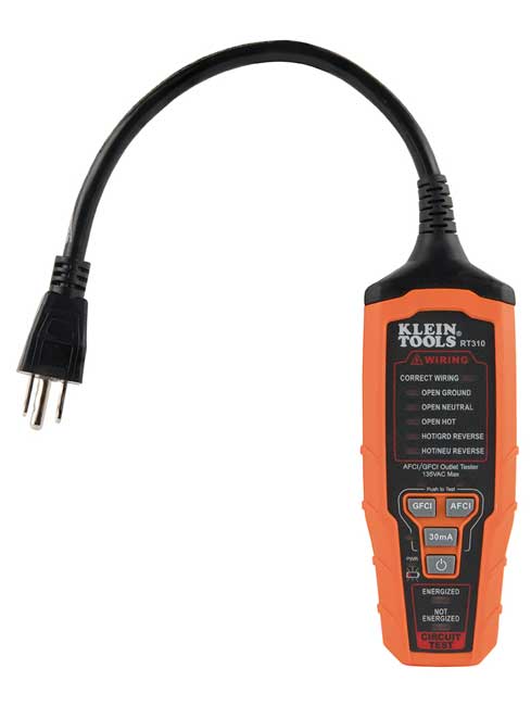 Klein Tools AFCI/GFCI Outlet Tester from GME Supply