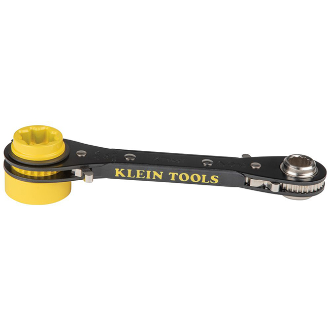 Klein Tools KT155T 6-in-1 Lineman's Ratcheting Wrench from GME Supply