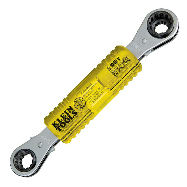 Klein Tools Lineman's Insulating 4-in-1 Box Wrench from GME Supply