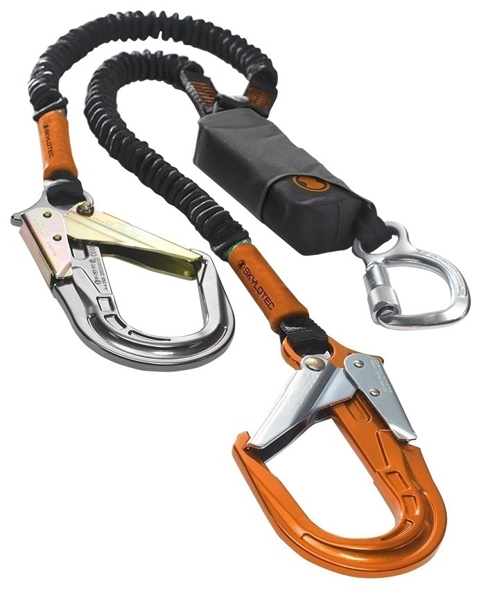 Skylotec SkySafe Pro Flex Lanyard w/ Aluminum Rebar Hooks from GME Supply