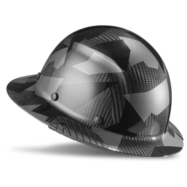 Lift Safety DAX Carbon Fiber Black Camo Full Brim Hard Hat from GME Supply