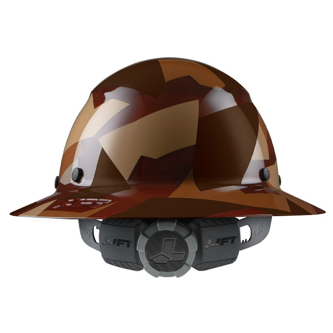 Lift Safety DAX Carbon Fiber 50/50 Desert Camo Full Brim Hard Hat from GME Supply