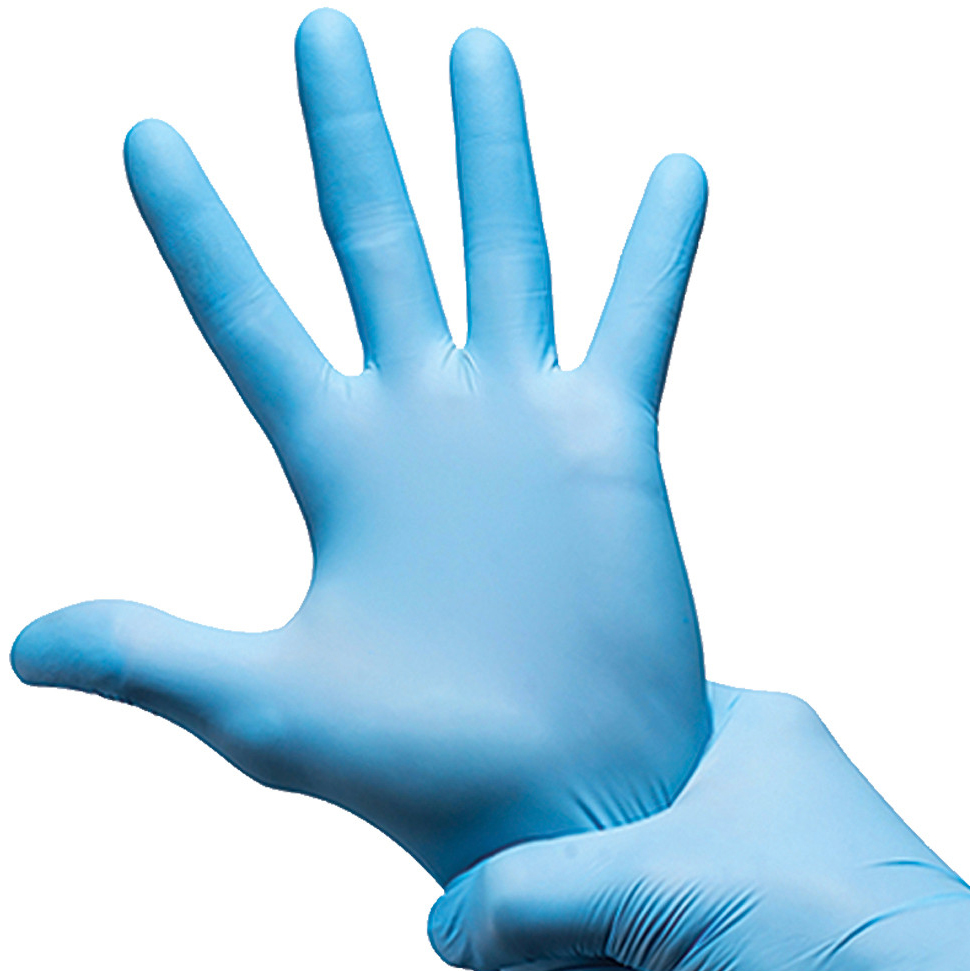 Ironclad CleanFit 5 Mil Blue Disposable Nitrile Gloves (Box of 100) from GME Supply
