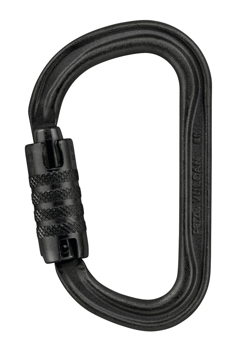 Petzl M073CA VULCAN High-Strength Steel TRIACT-LOCK ANSI Rated Carabiner - Black from GME Supply