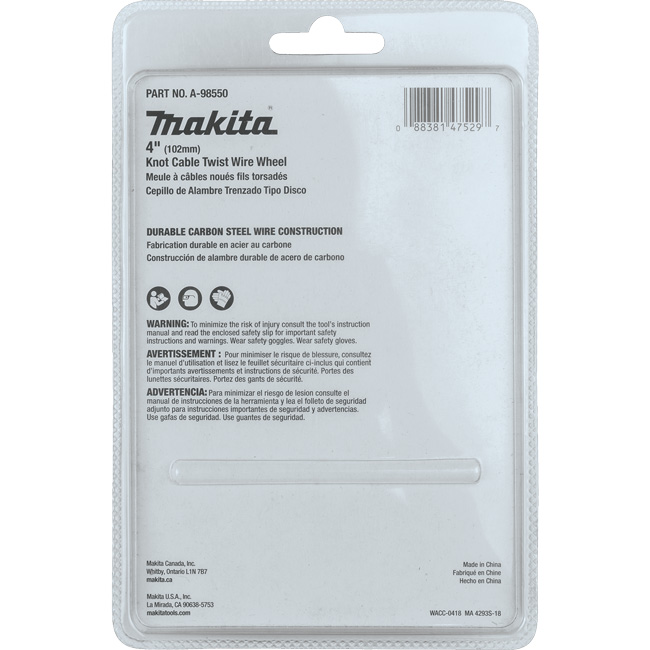 Makita 4 Inch Knot Cable Twist Wire Wheel from GME Supply