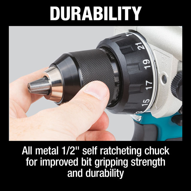 Makita 18V LXT Lithium-Ion Brushless Cordless 1/2 Inch Hammer Driver-Drill (Bare Tool) from GME Supply