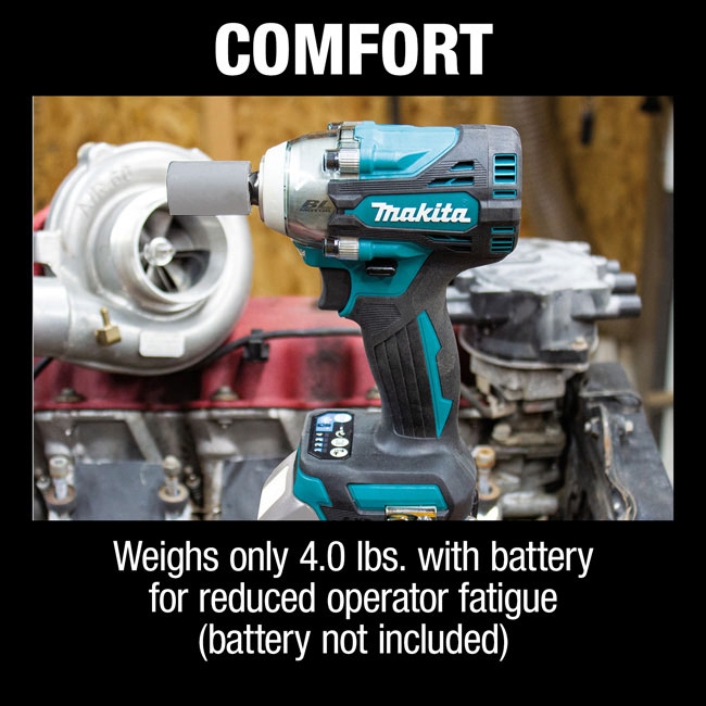 Makita 18V LXT Lithium-Ion Brushless Cordless 4-Speed 1/2 Inch Square Drive Impact Wrench with Detent Anvil (Bare Tool) from GME Supply