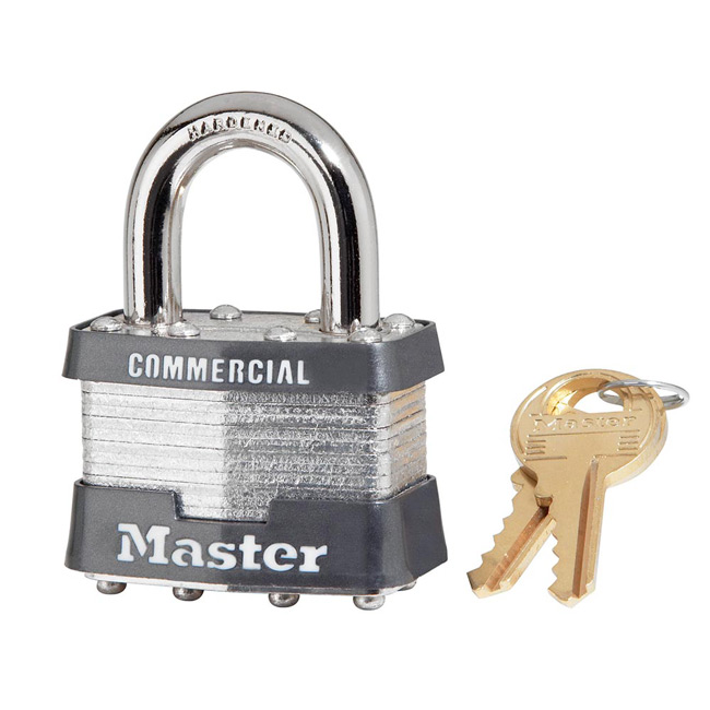 Master Lock 1-3/4 Inch (44mm) Laminated Steel Pin Tumbler Padlock from GME Supply