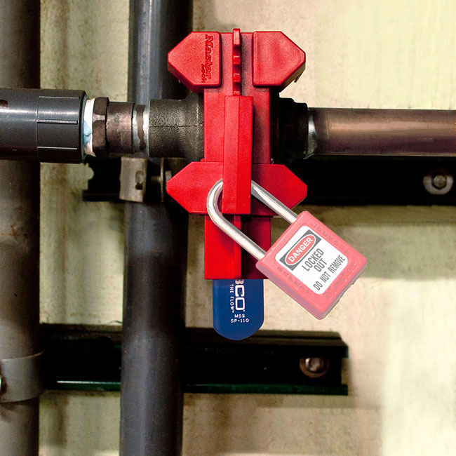 Master Lock Adjustable Ball Valve Lockout from GME Supply